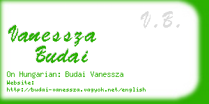 vanessza budai business card
